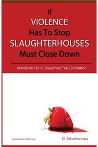 If Violence Has To Stop, Slaughterhouses Must Close Down