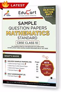 Educart CBSE Class 10 Maths 'Standard' Sample Question Papers 2021 (As Per 9th Oct CBSE Sample Paper)