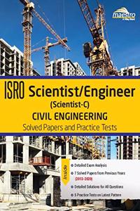 Wiley's ISRO Scientist / Engineer (Scientist - C) Civil Engineering Solved Papers and Practice Tests (2013 - 2020)