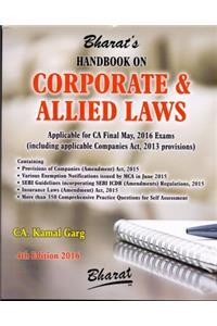 Handbook on Corporate & Allied Laws (as applicable for CA Final May, 2016 Exams)