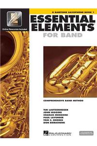 Essential Elements for Band - Eb Baritone Saxophone Book 1 with Eei (Book/Online Audio)