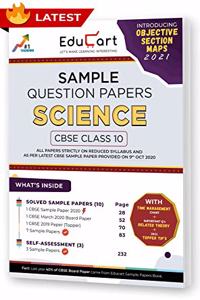 Educart CBSE Class 10 Science Sample Question Papers 2021 (As Per 9th Oct CBSE Sample Paper)