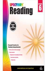 Spectrum Reading Workbook, Grade 6