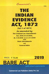 Commercial's The Indian Evidence Act, 1872 - 2022/edition