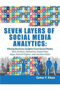 Seven Layers of Social Media Analytics: Mining Business Insights from Social Media Text, Actions, Networks, Hyperlinks, Apps, Search Engine, and Location Data