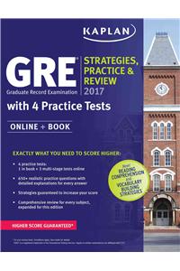GRE 2017 Strategies, Practice & Review with 4 Practice Tests: Online + Book