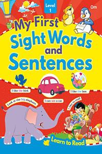 My First Sight Words and Sentences Level 1