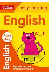 Collins Easy Learning Age 3-5 -- English Ages 4-5: New Edition