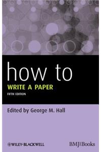 How To Write a Paper