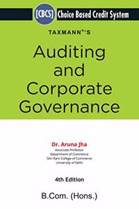 Taxmann's Auditing and Corporate Governance | Choice Based Credit System (CBCS) | B.Com (Hons.) | 4th Edition | January 2021