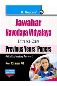 Jawahar Navodaya Vidyalaya (Jnv) Entrance Exam (Class VI)