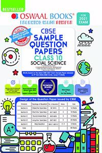 Oswaal CBSE Sample Question Paper Class 10 Social Science Book (Reduced Syllabus for 2021 Exam)