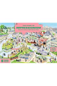 The Story of Impressionism (1000-Piece Art History Jigsaw Puzzle): Spot the Artists in Belle Époque Paris