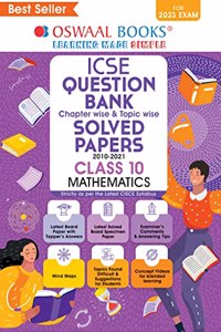 Oswaal ICSE Question Bank Class 10 Mathematics Book (For 2023 Exam)