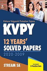 KVPY 12 Years Solved Papers 2020-2009 Stream SA