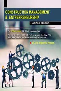 Construction Management & Entrepreneurship For 5 Sem Be Civil Engineering : Vtu