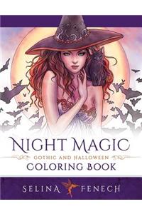 Night Magic - Gothic and Halloween Coloring Book