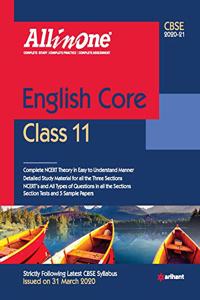 CBSE All In One English Class 11 for 2021 Exam