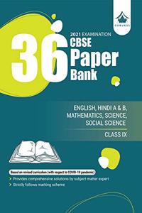 36 Sample Paper Bank: CBSE Class 9 for 2021 Examination (Model Specimen Papers)