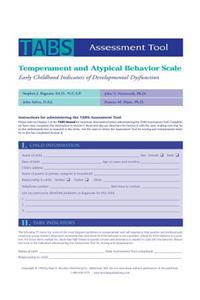 Temperament and Atypical Behavior Scale (Tabs) Assessment Tool