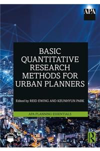 Basic Quantitative Research Methods for Urban Planners