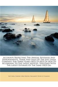 Accounts Respecting the Annual Revenues and Disbursements, Trade and Sales of the East India Company