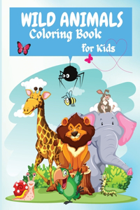 Wild Animals Coloring Book For Kids