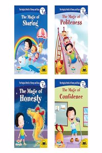 Pegasus Moral Books Combo-Magic of Honesty,Confidence,Politeness,Sharing