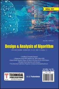 Design and Analysis of Algorithm for SPPU 19 Course (TE - SEM V - IT- 314445A) (Elective - 1)
