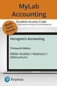 Mylab Accounting with Pearson Etext -- Access Card -- For Horngren's Accounting