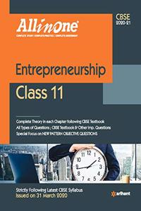 CBSE All In One Entrepreneurship Class 11 for 2021 Exam