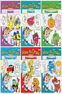 HOW TO DRAW (SET OF 6 Drawing BOOKS)