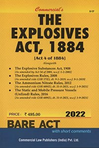 Commercial's The Explosives Act, 1884 - 2022/edition