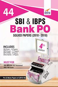 44 SBI & IBPS Bank PO Solved Papers (2010-2018)