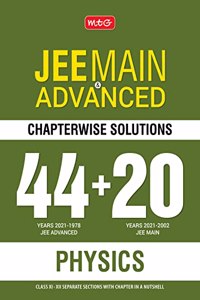 MTG 44 + 20 Years Chapterwise Solutions Physics for JEE (Advanced + Main), JEE Advanced Books 2022