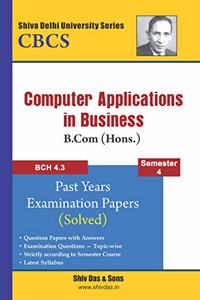 Computer Applications in Bussiness for B.Com Hons Semester 4 for Delhi University by Shiv Das