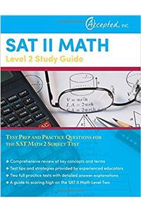 SAT II Math Level 2 Study Guide: Test Prep and Practice Questions for the SAT Math 2 Subject Test