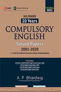 IAS Mains : Compulsory English - 20 Years Solved Papers 2001-2020 7e