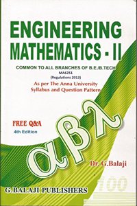 Engineering Mathematics - II (Fourth Edition 2017)