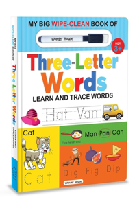 My Big Wipe And Clean Book of Three Letter Words for Kids : Learn And Trace Words
