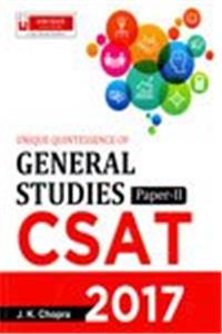 Unique Quintessence of General Studies Paper II CSAT for UPSC Civil Services Preliminary Examination 2017