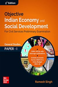 Objective Indian Economy and Social Development | Fifth Edition | For Civil Services Preliminary Examination
