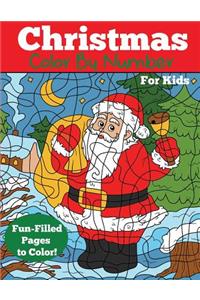Christmas Color by Number for Kids