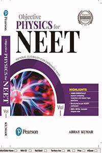 Objective Physics for NEET by Pearson - Vol. 1 (Old Edition)