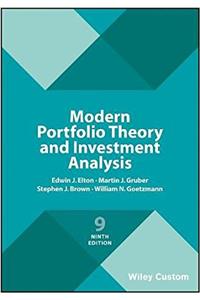 Modern Portfolio Theory and Investment Analysis, Ninth Edition