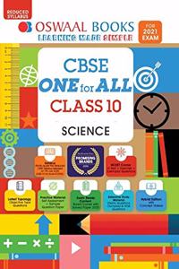 Oswaal CBSE One for All, Science, Class 10 (Reduced Syllabus) (For 2021 Exam)