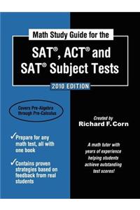Math Study Guide for the SAT, ACT, and SAT Subject Tests