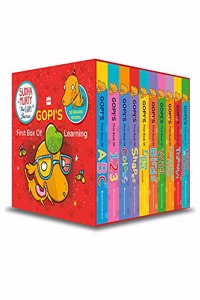 Gopi's First Box of Learning: Based on Gopi the dog, from Sudha Murty's Gopi Diaries! Boxset of 10 Early Learning Board Books for Children (Age