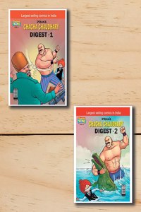 Chacha Chaudhary Comics In English| Chacha Chaudhary Comics Digest Set Of 2 Comics In English | English Comics | Diamond Comics | Gift For Children | ... Since 1981|Chacha Chaudhary Digest - 1 + 2