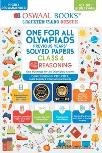 One for All Olympiad Previous Years Solved Papers, Class-4 Reasoning Book (For 2022 Exam)